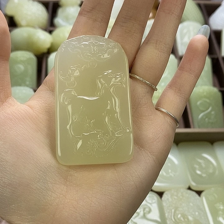 昆仑石双面守护狗