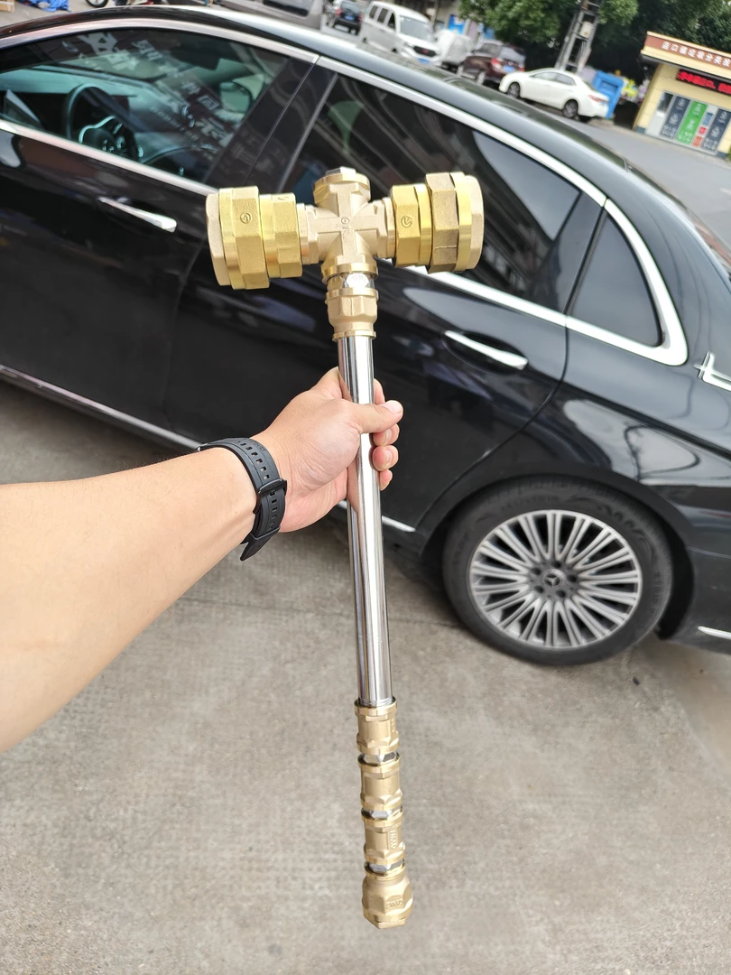 五金昊天锤雷神之锤五金版diy摆件黄金圣锤网红爆款亮银锤金箍棒