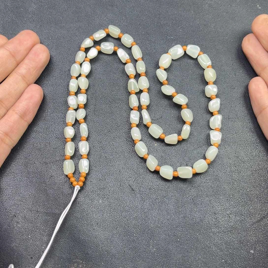 和田玉颈饰未镶嵌多样性钢板料链子货头