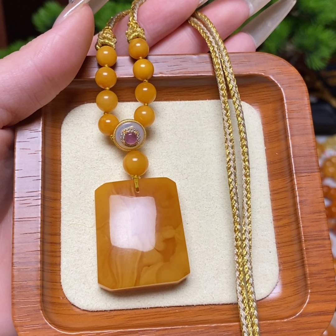 【闪购商品】蜜蜡颈饰未镶嵌项链