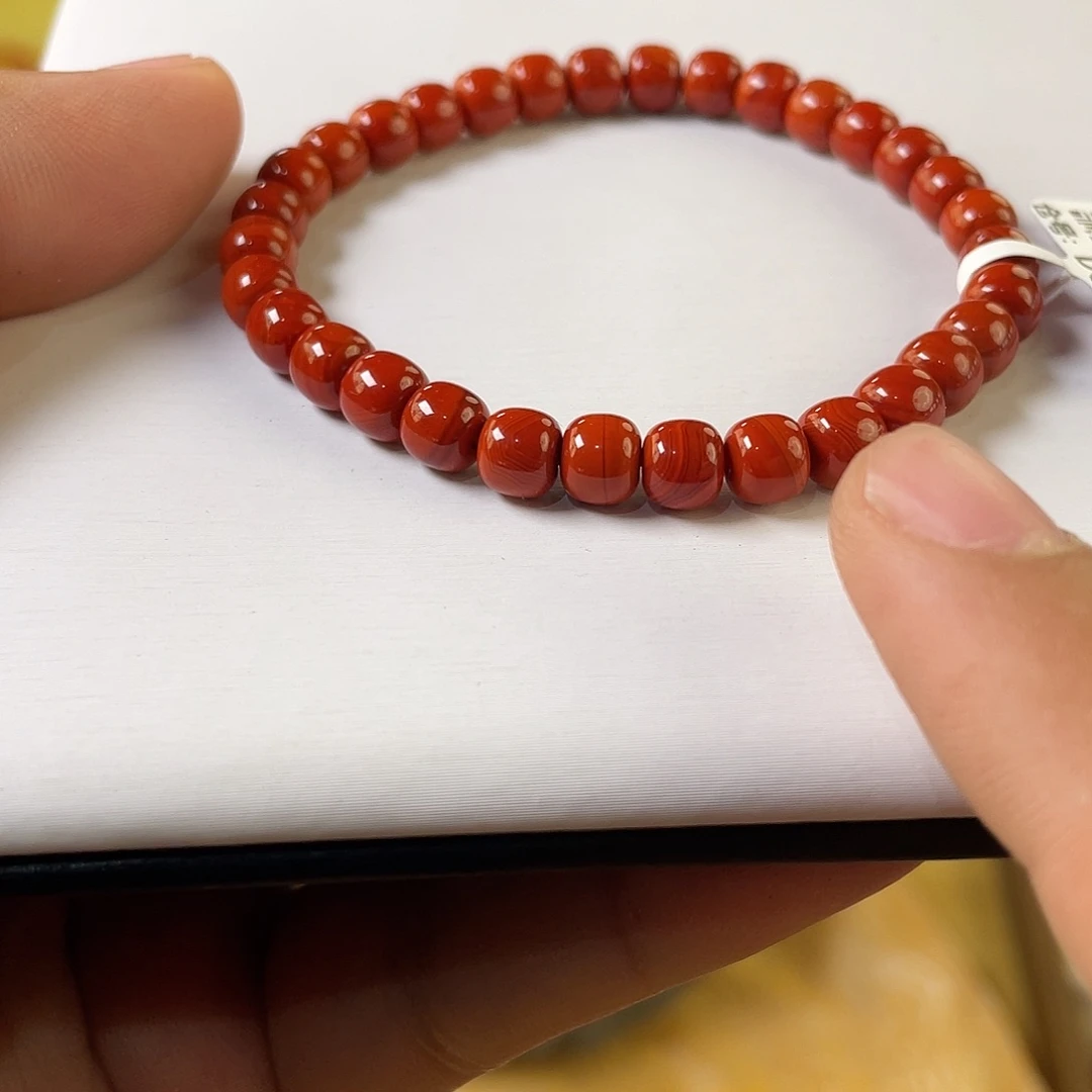南红玛瑙未镶嵌手链6mm