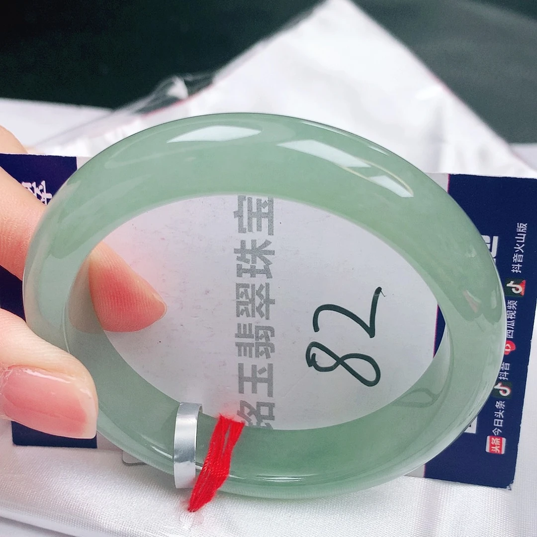 翡翠未镶嵌手镯缅甸天然a货翡翠手镯