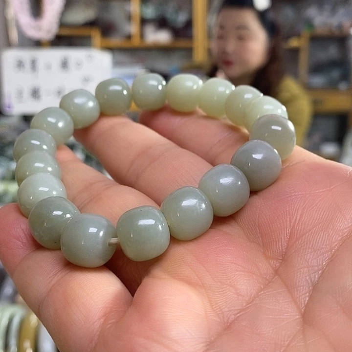 和田玉未镶嵌手链