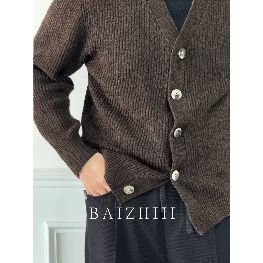 【福利】优惠款-羊开衫毛衣外套老钱风男士