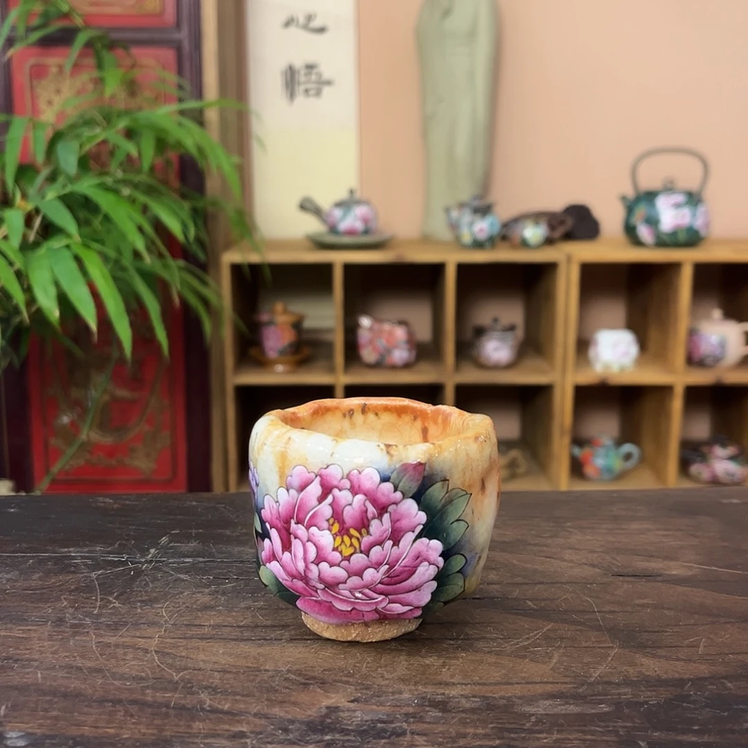 柴烧手工手绘陶瓷