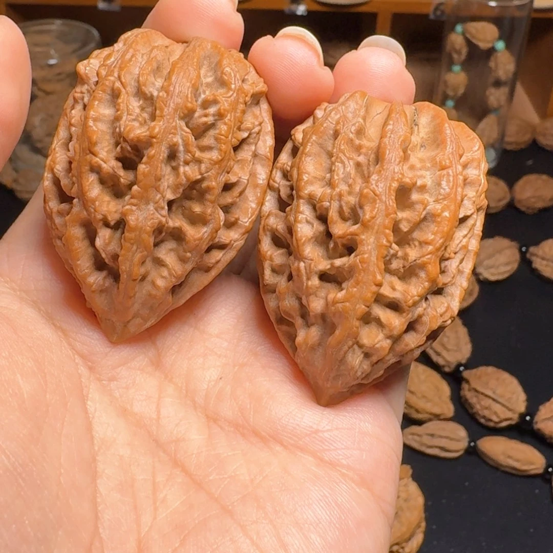 文玩核桃把件41克蛤蟆背