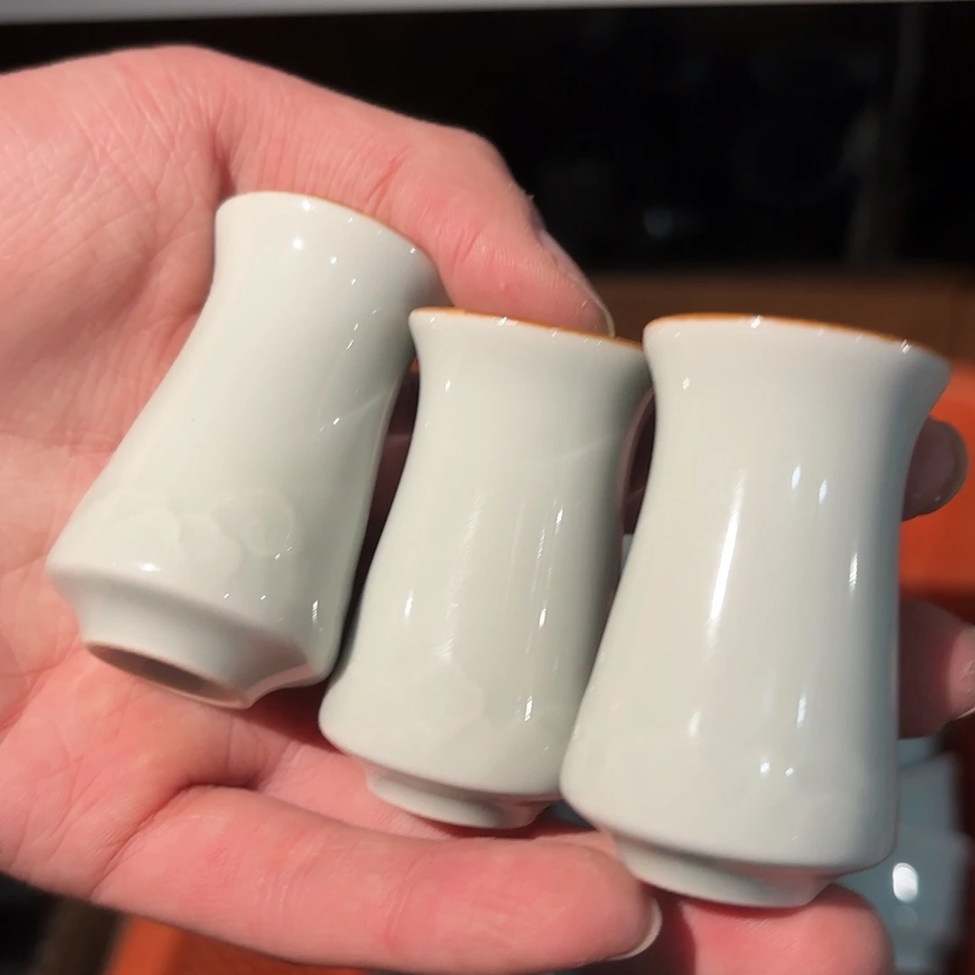 龙泉云间青瓷小米茶器