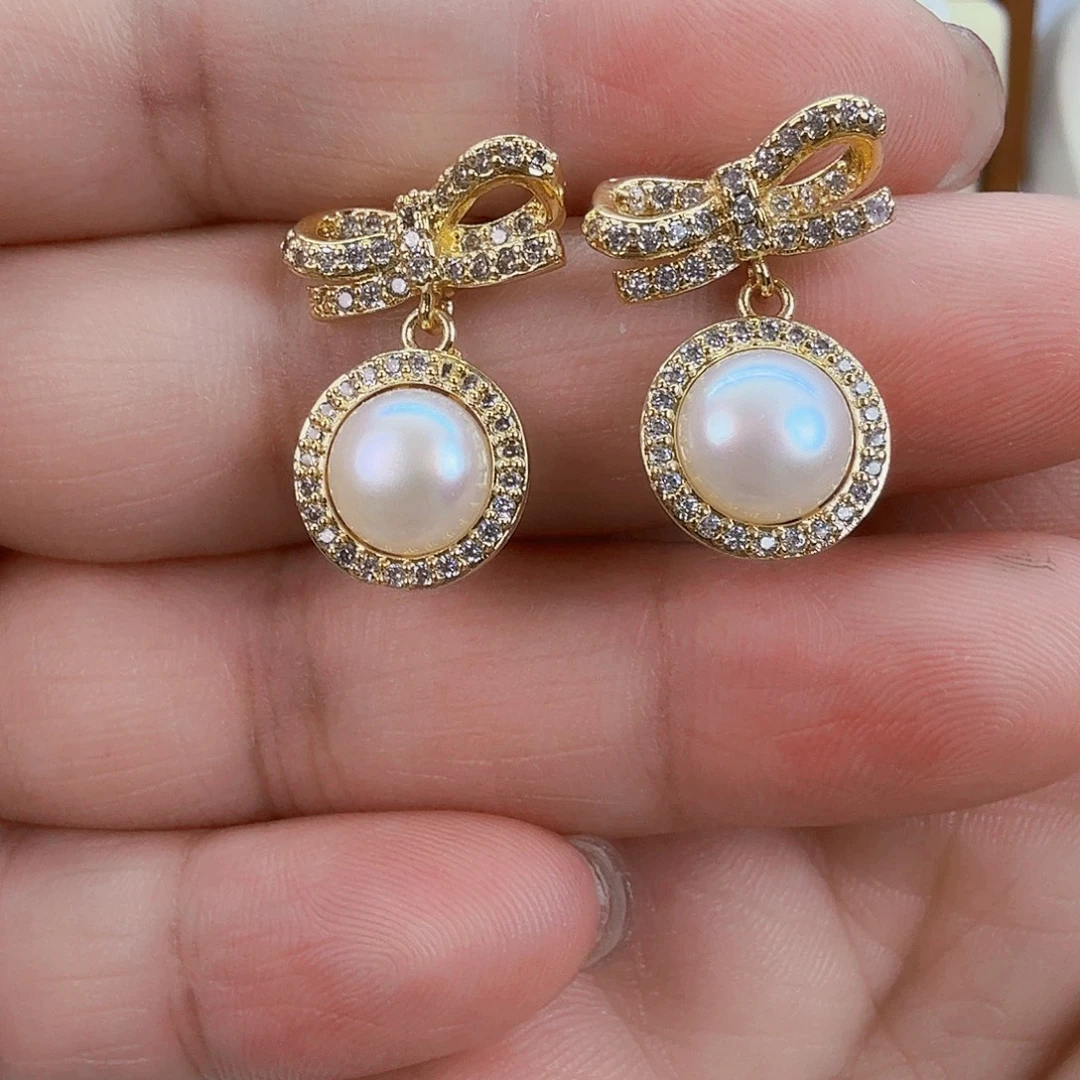 未镶嵌耳饰淡水珍珠