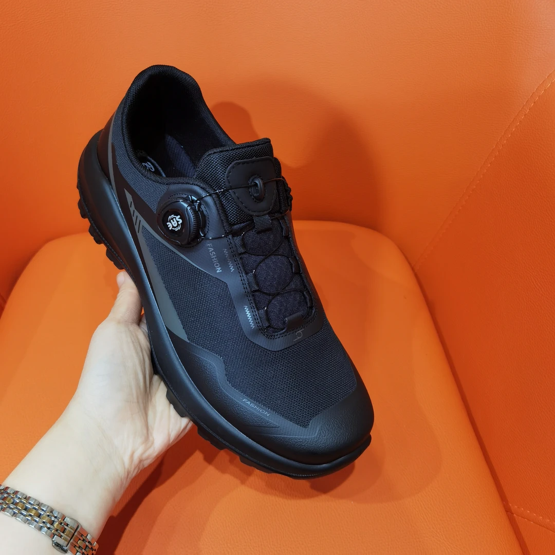 2025广州男士新款秋季网面透气旋转纽扣轻便户外运动鞋27715