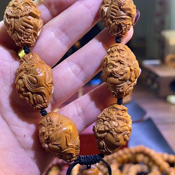 猴头核桃吊坠橄榄核