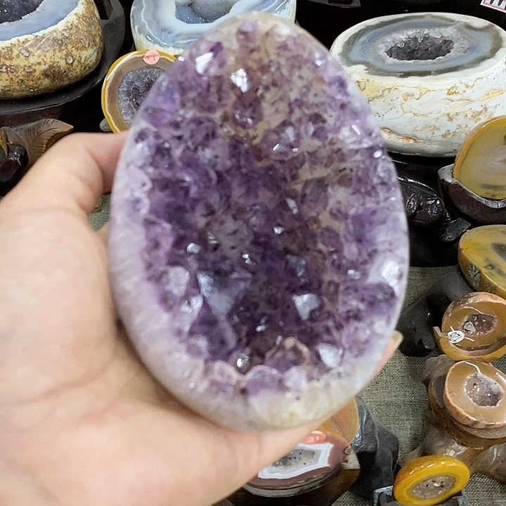 紫晶珠宝半成品未镶嵌