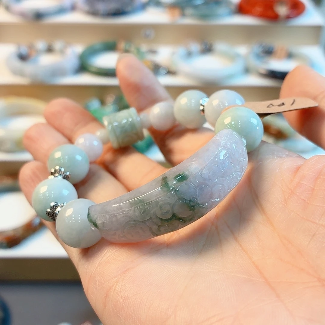 翡翠未镶嵌手链手串