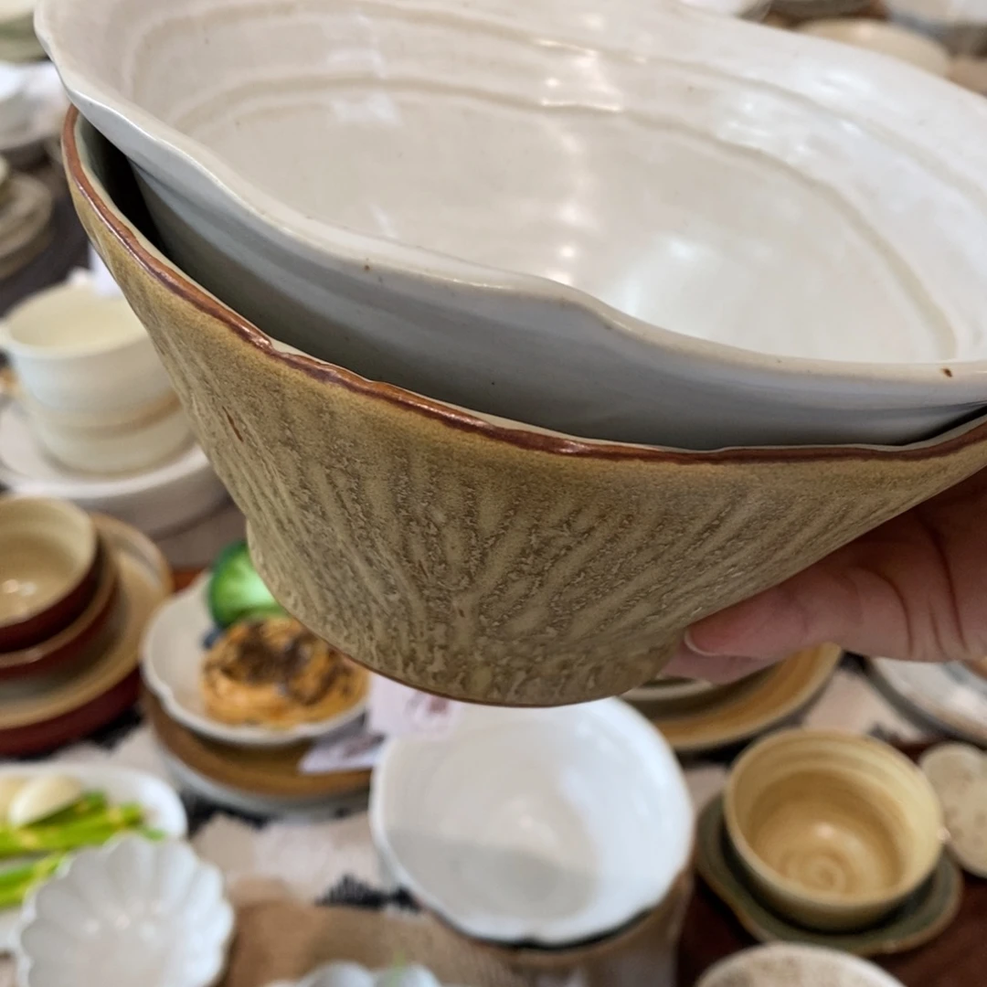 今囍陶器粗陶餐具2件