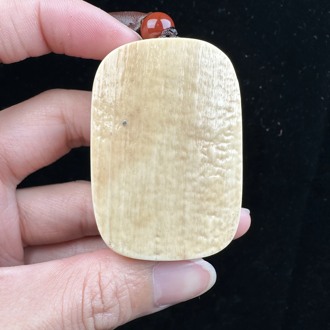 E2224天然猛犸牙 肥皂 无事牌 35*49*19mm支持鉴定 假一罚四