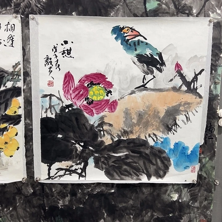 夜***雪国画魏峰老师花鸟画作品