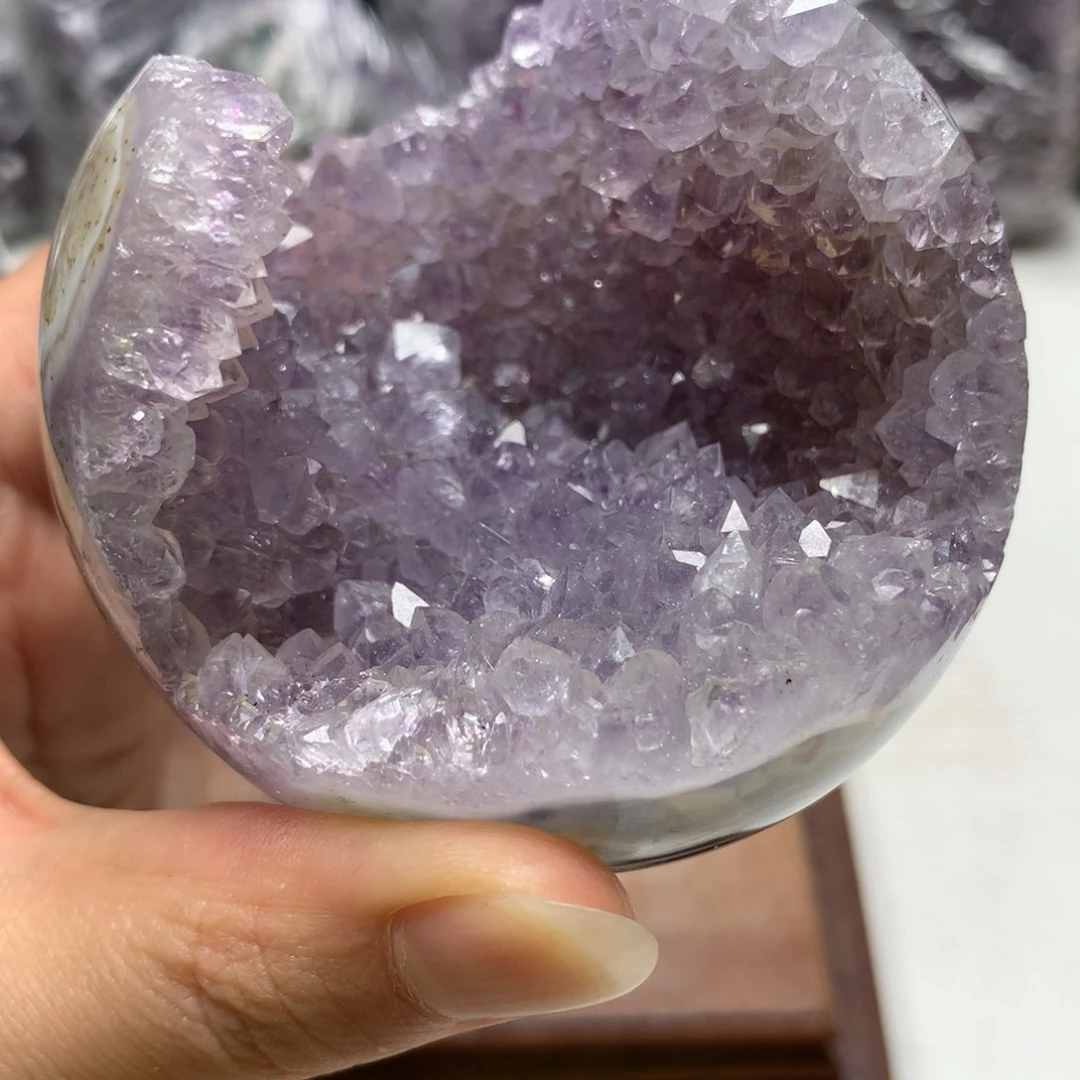 紫晶未镶嵌珠宝半成品紫水晶