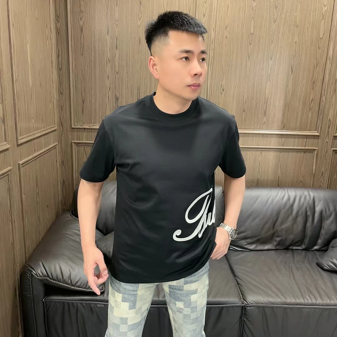 缇瑞 布鲁特 TRA25286J 男士高端商务休闲时尚都市宽松型圆领短袖