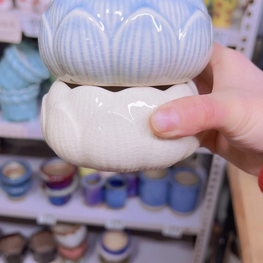 红陶陶瓷花盆当场满12包邮