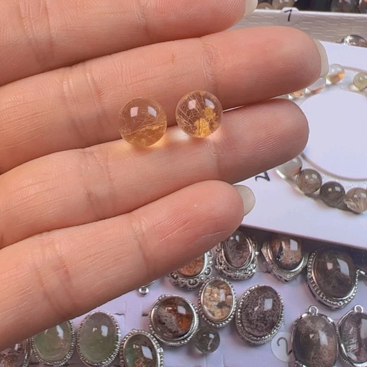 水晶手链银S800镀金镶嵌乐**生