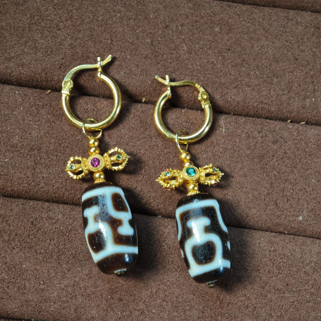 925银耳饰 【画子甄选】宝瓶珠珠 杵杵 耳饰