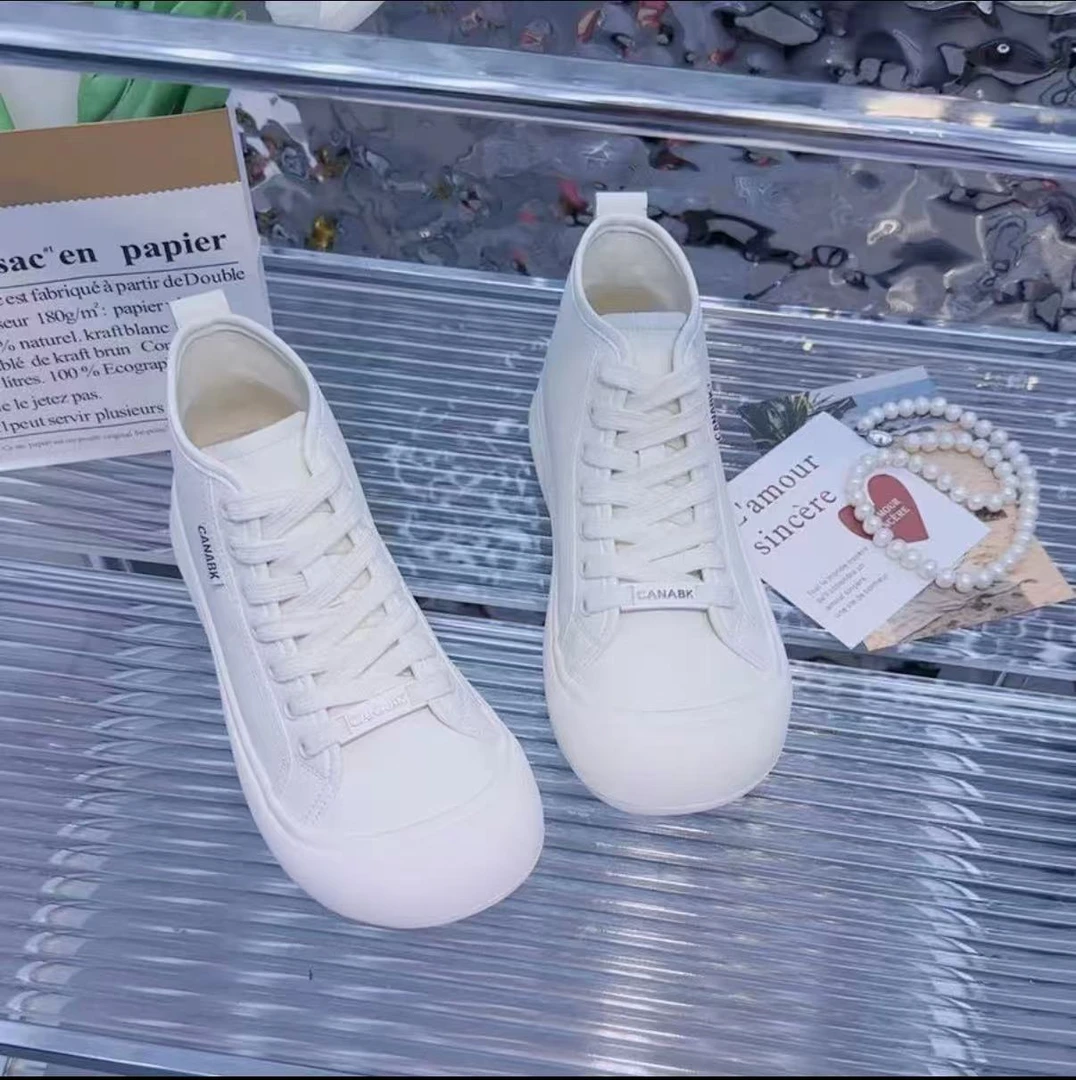 363韩版丑萌高邦显小显瘦小白鞋