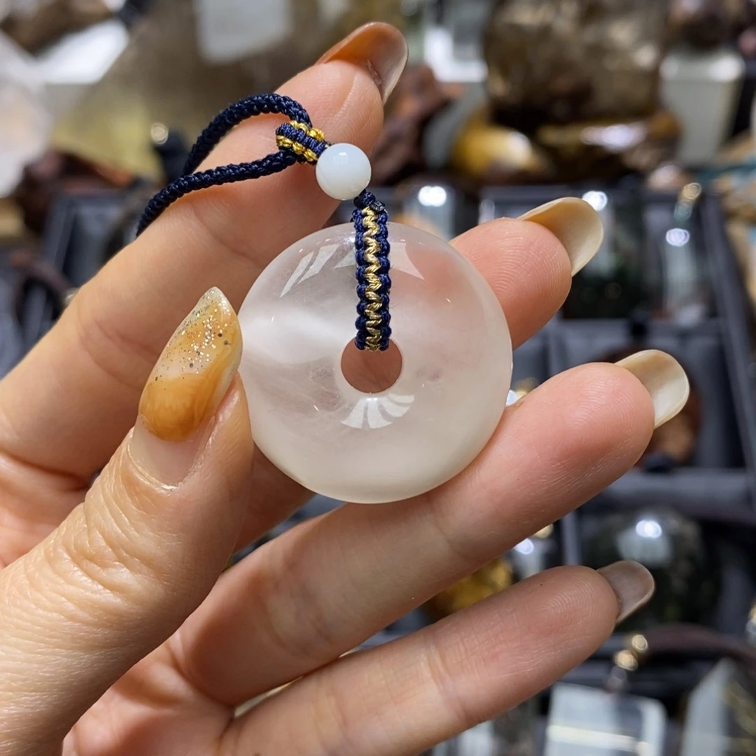 水晶颈饰未镶嵌鱼****海水晶