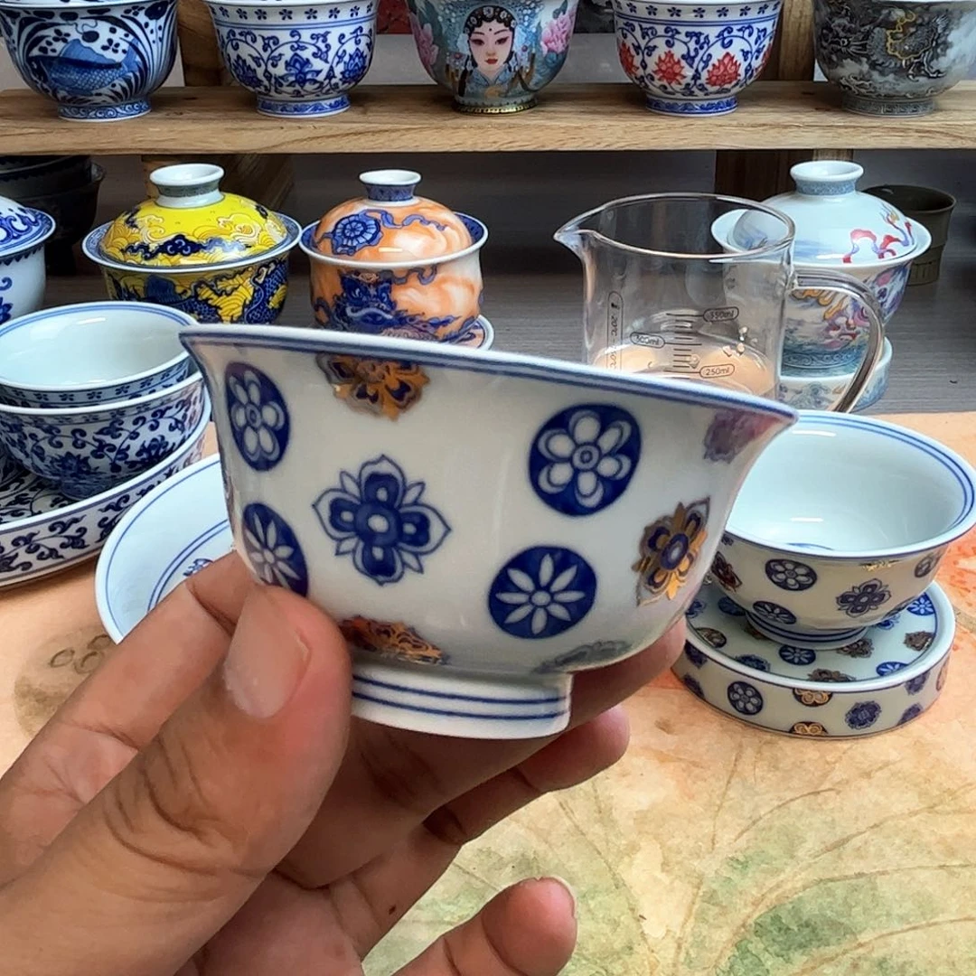 杨*五个小压手琵琶纹