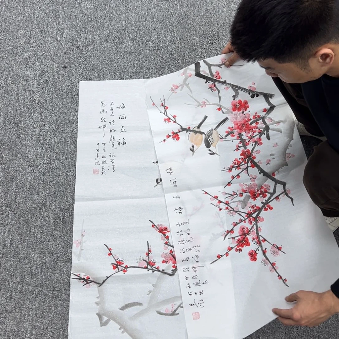 国画纯手绘字画宣纸