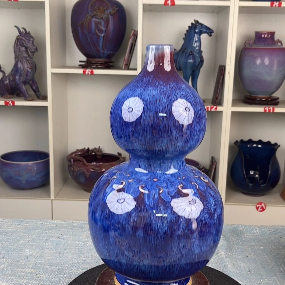 瓷片葫芦摆件珍品无礼盒