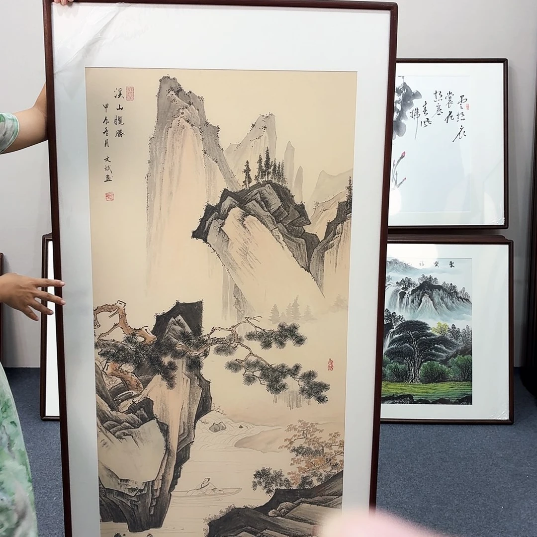 国画手绘作品160×80尺寸