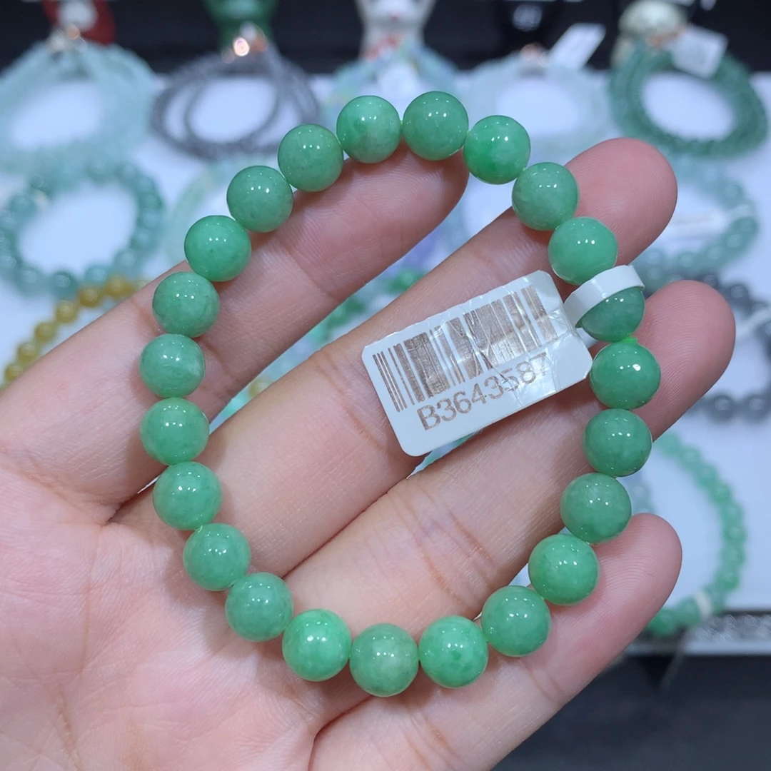 未镶嵌手串翡翠天然