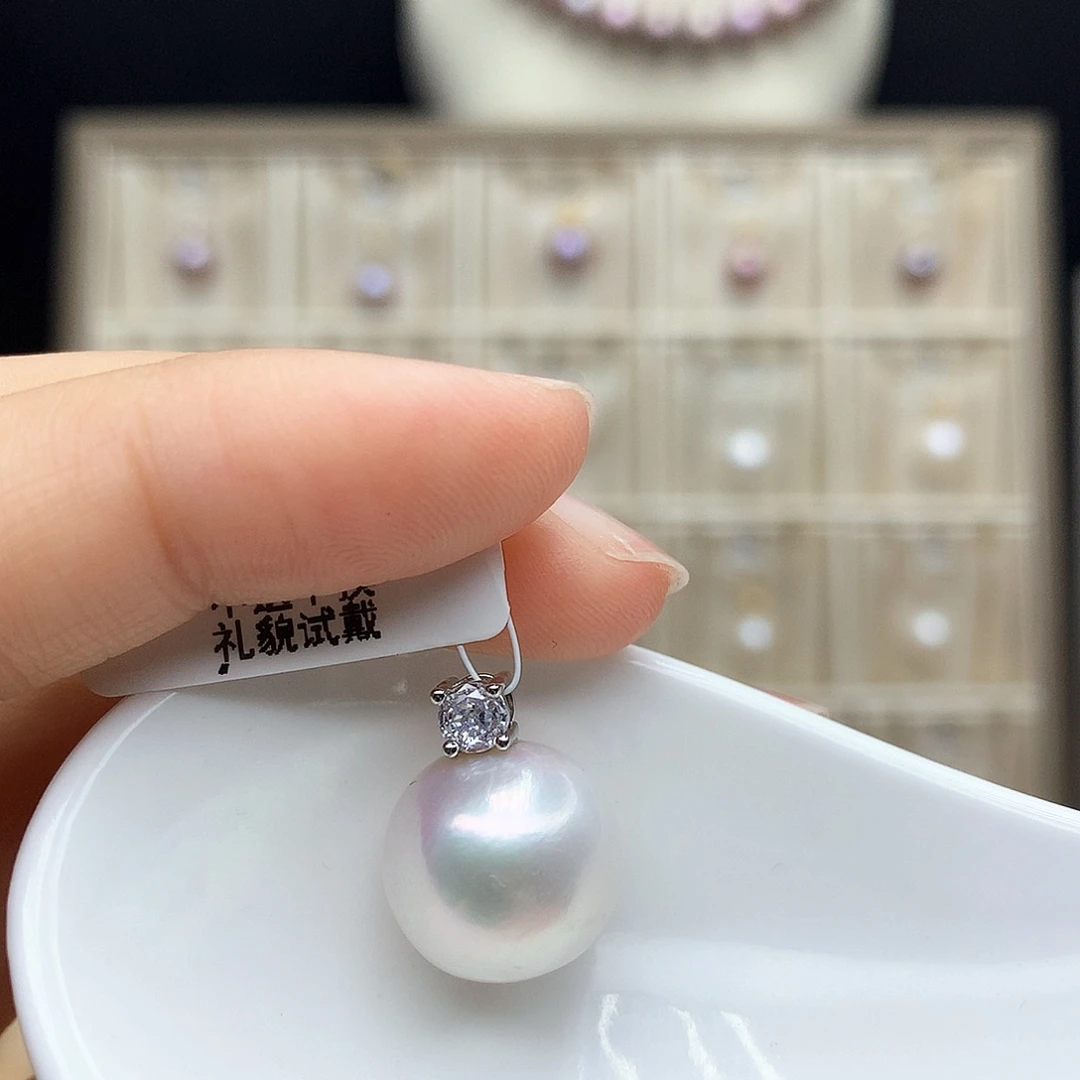 颈饰合金淡水珍珠