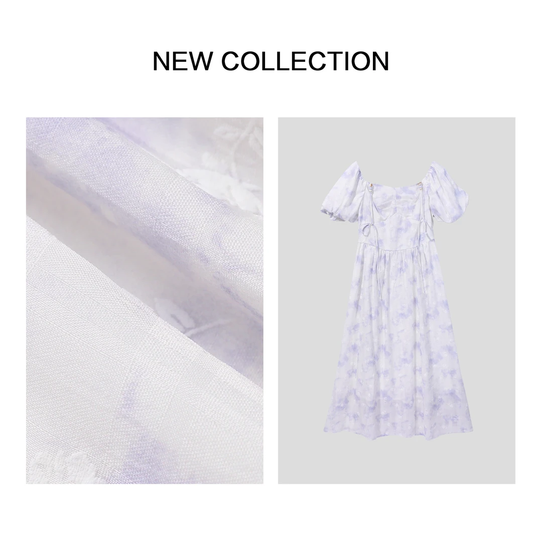 【诗语专属】碎花中长款连衣裙L1F38029