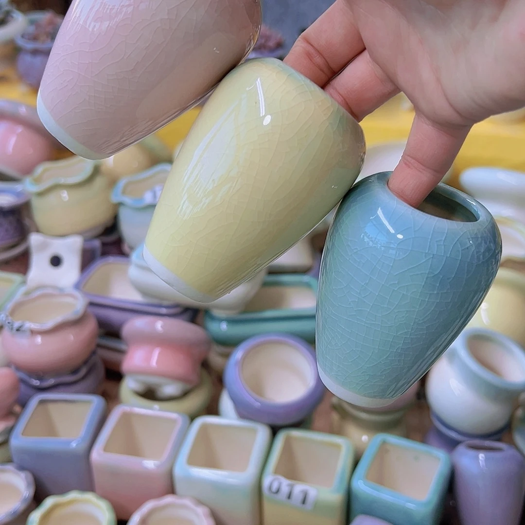 红陶陶瓷花盆当场满12包邮