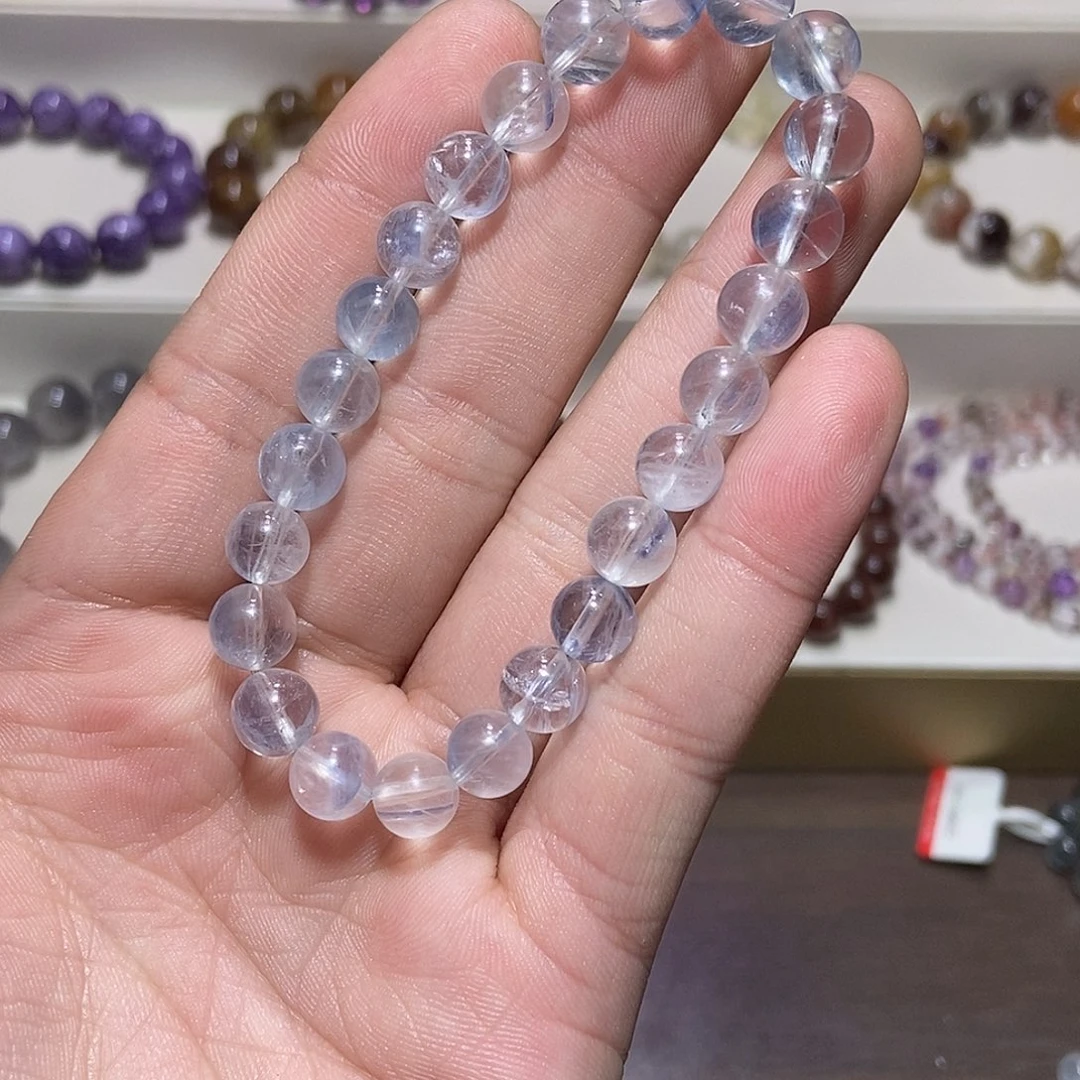 未镶嵌手链水晶拍二发一蓝晶8.4