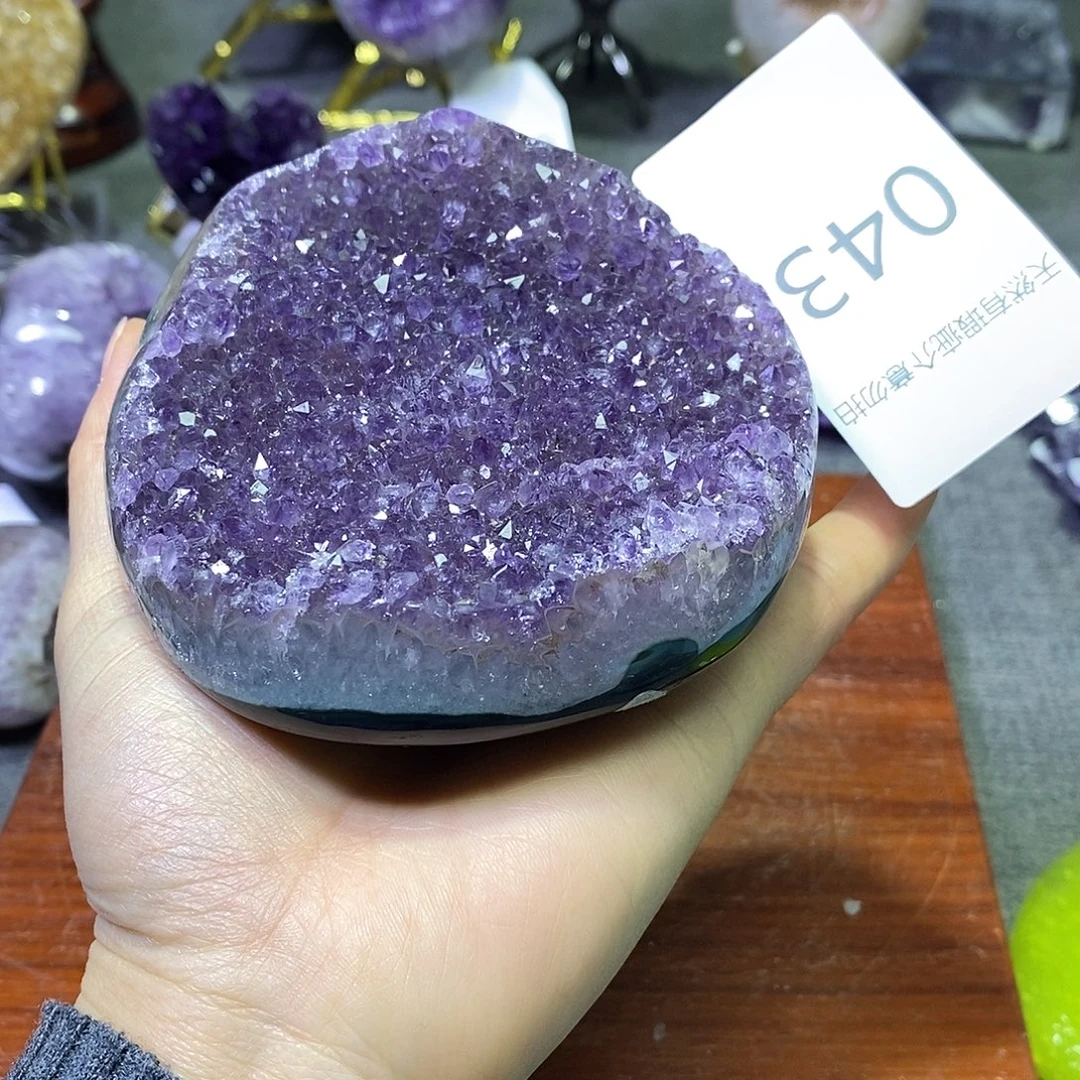 珠宝半成品紫晶未镶嵌