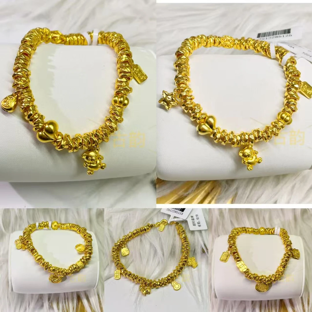 金城古韵 足金999有福如意盘缠新中式手链（多选项 拍一发一