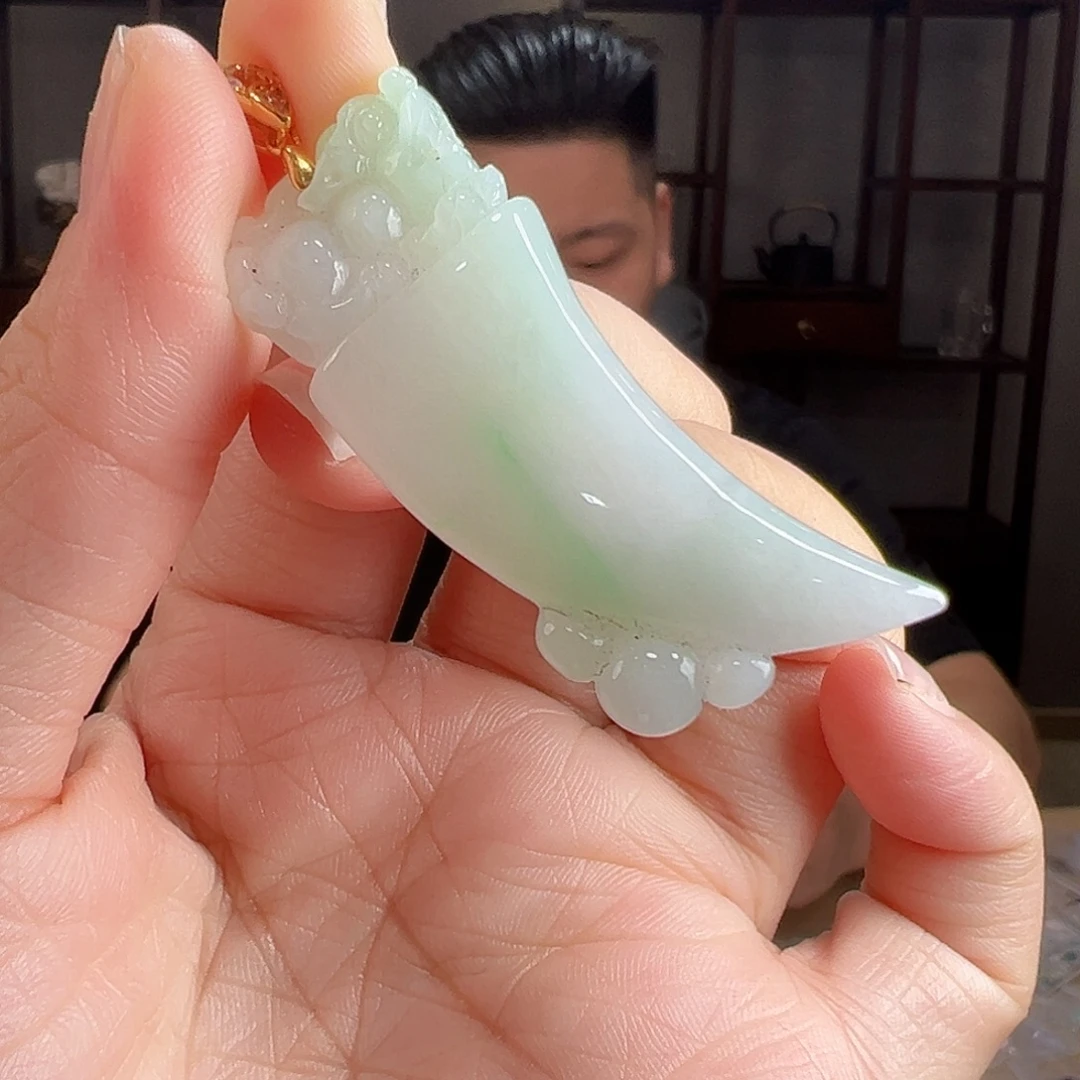 翡翠银S925镶嵌颈饰吊坠46