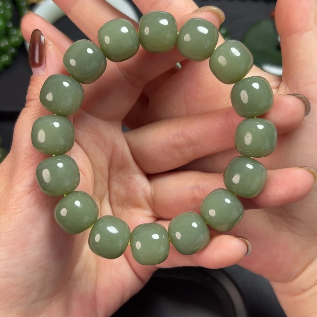 和田玉未镶嵌手链