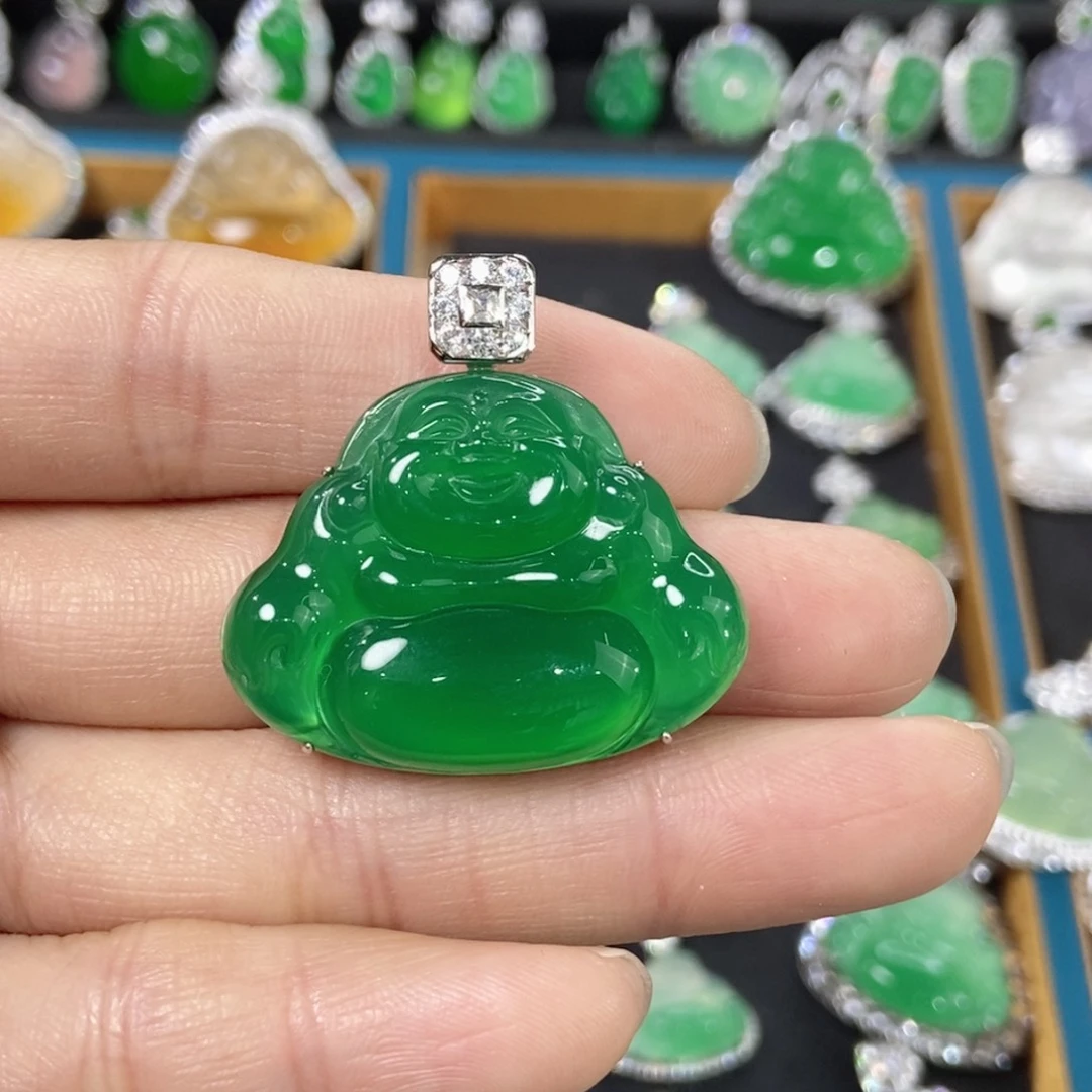 玛瑙/玉髓吊坠(不含链)银S925镶嵌茹*