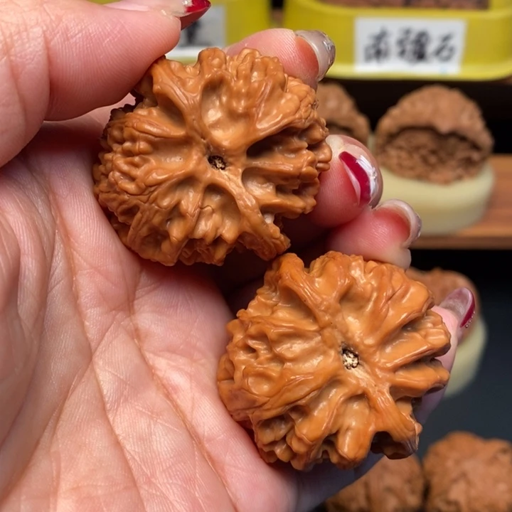 陶***创吊坠文玩核桃39苹果园