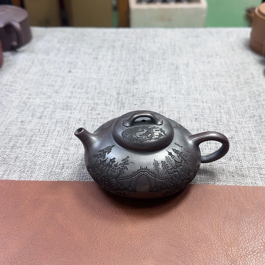 紫砂茶壶民间手艺人全手工制作