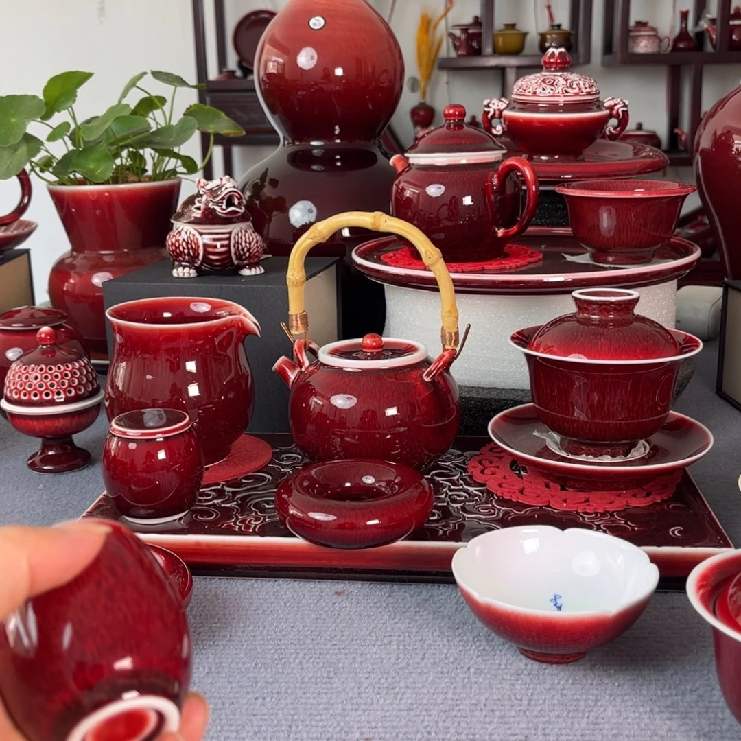 和***闲景德镇陶瓷原矿釉盖置