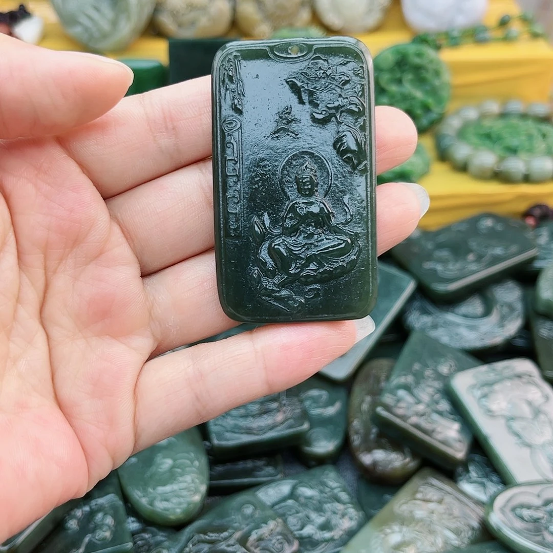 和田玉未镶嵌颈饰