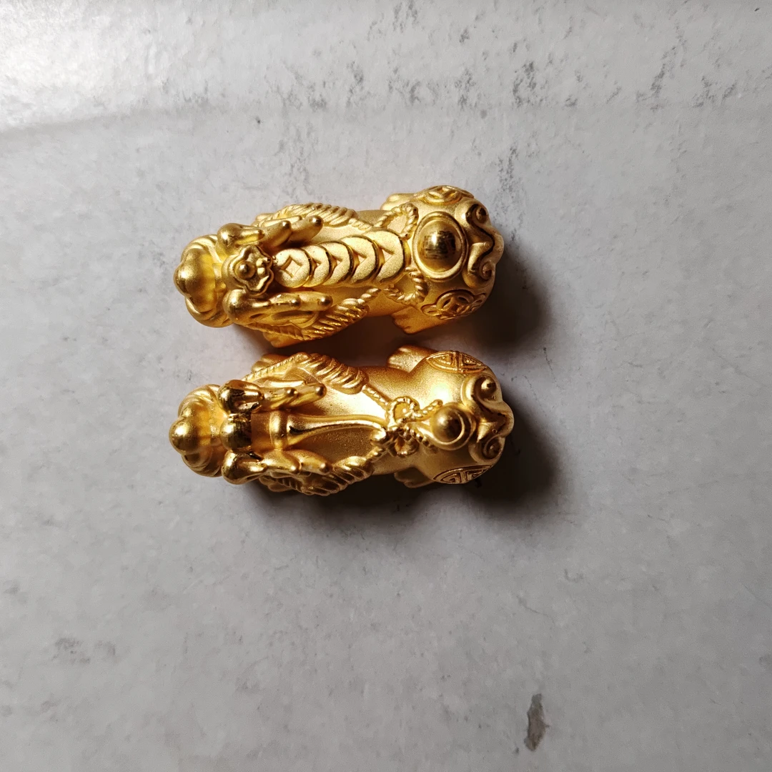 金元宝足金999貔貅珠子首饰