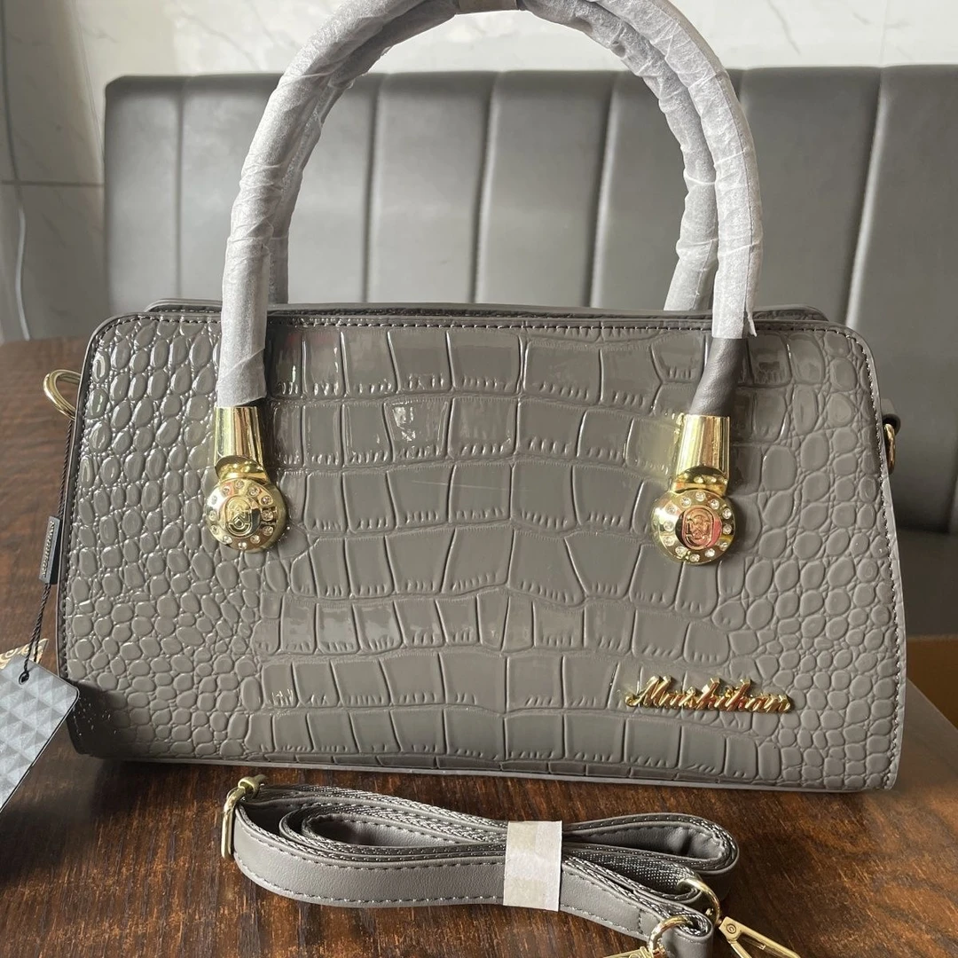 新款鳄鱼纹压花手提包大气欧美时尚单肩斜挎包