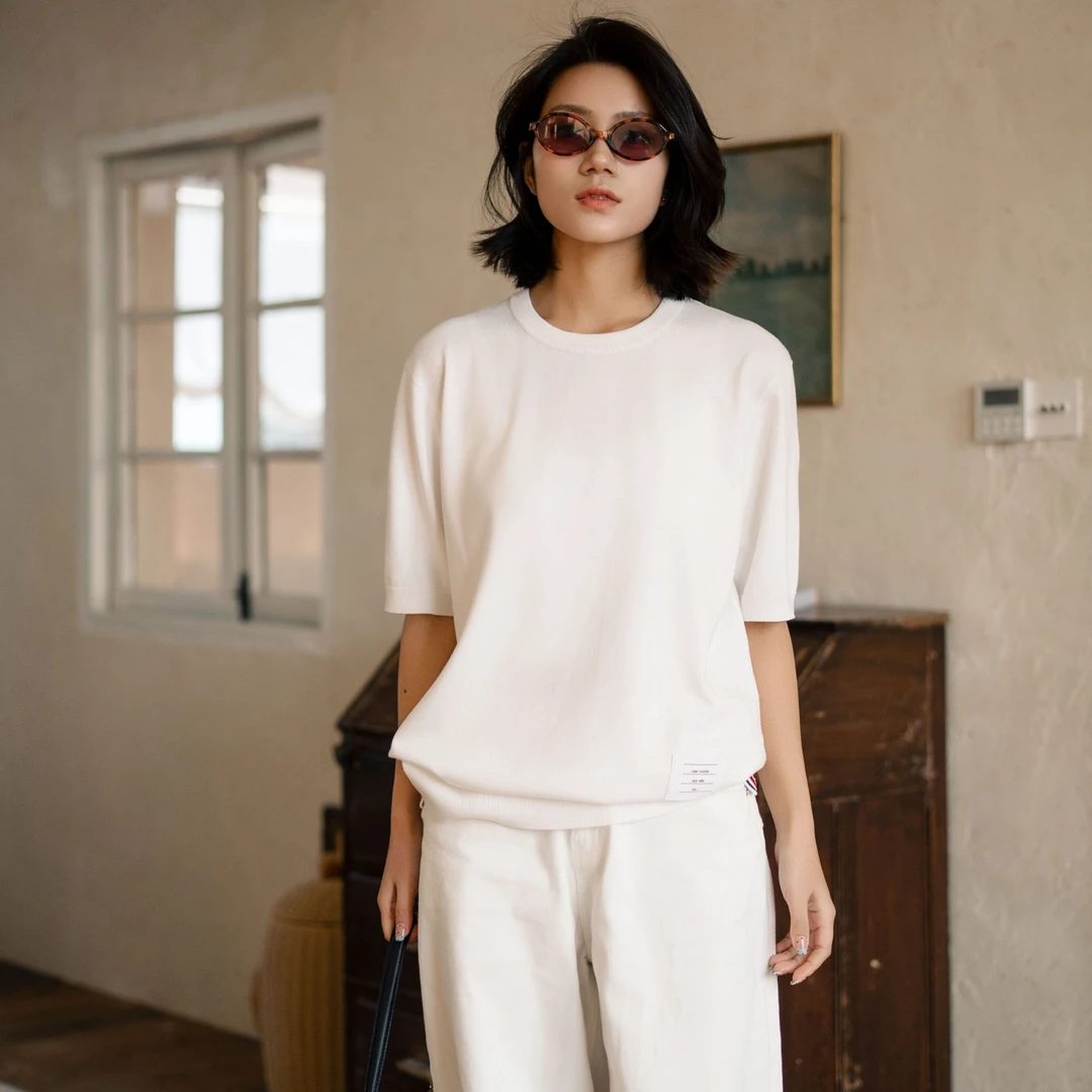 TNOM  BREMOETB短袖男女同款高级感穿搭夏季亚麻系列新款极简风