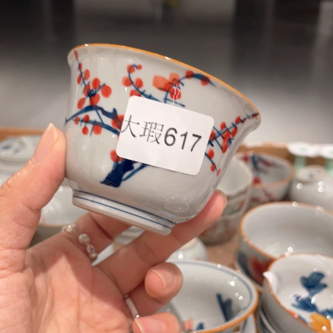 纯手绘釉下彩微瑕