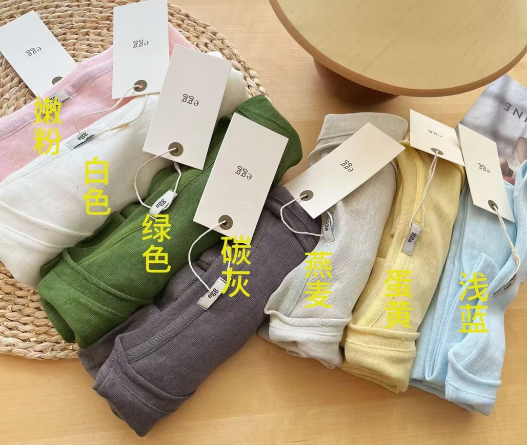 蛋家 7色V领跑量款棉麻女士百搭夏季T恤韩国25夏款多巴胺色系潮流