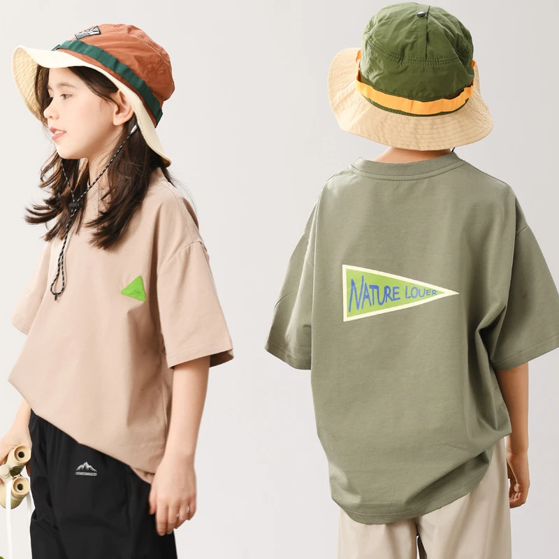 Vonbonkids品牌夏季登山户外索罗娜纯棉宽松T